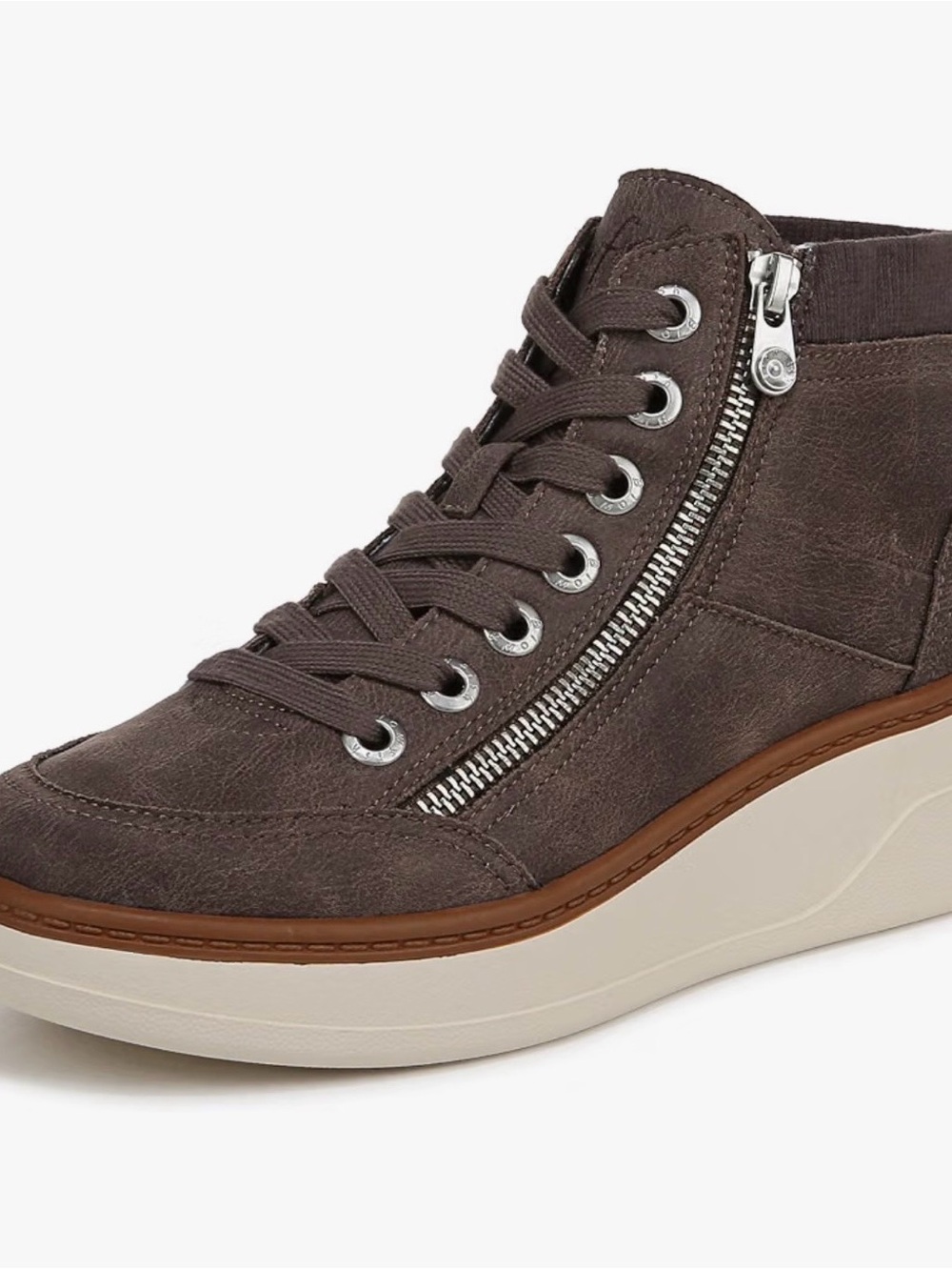 Blowfish Camden High-Top Wedge Sneaker in Brown